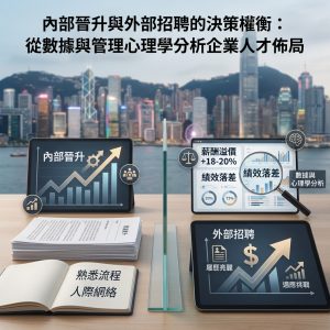 內部晉升與外部招聘的決策權衡：從數據與管理心理學分析企業人才佈局
