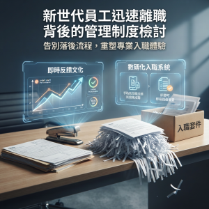 新世代員工迅速離職背後的管理制度檢討